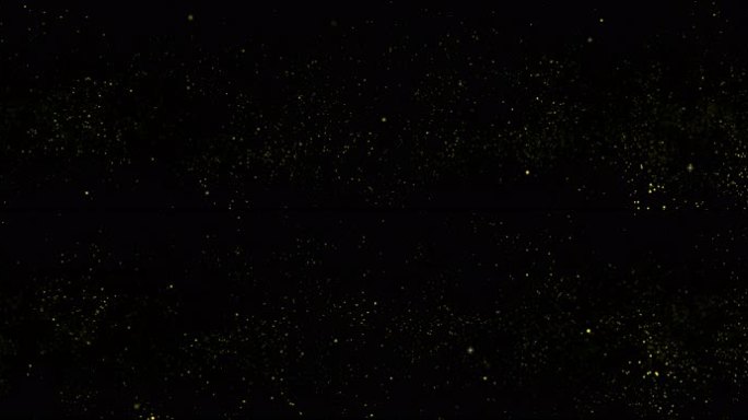 8K宽屏金色粒子飞舞背景-AE模版带通道