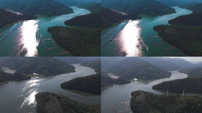 江面波光粼粼