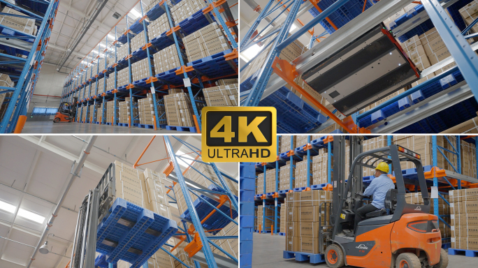 中药医药药品仓储运输物流4k素材