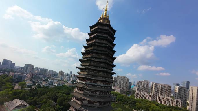 常州天宁宝塔穿越机航拍