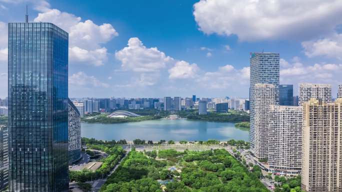合肥天鹅湖延时