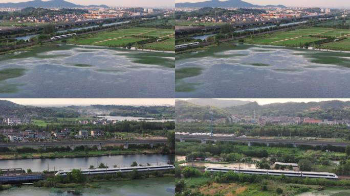 高铁铁路城际列车行驶