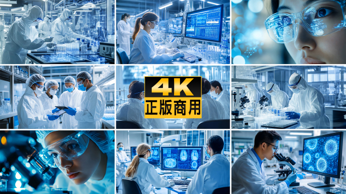实验室科研人员研发团队研究研发科技创新