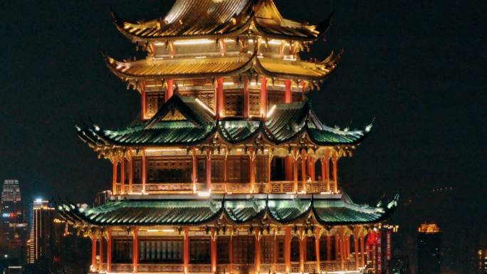 中秋 鸿恩寺森林公园夜景+超级大月亮同框