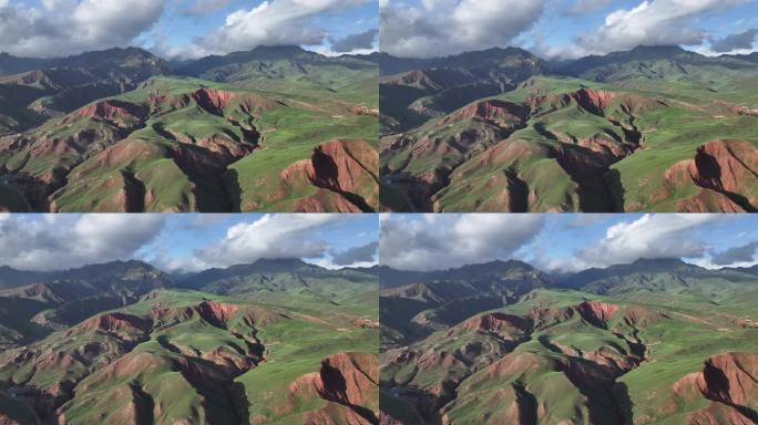 原创 青海海北祁连县卓尔山风景区航拍风光