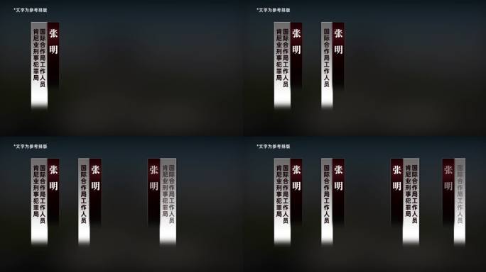 专题人名条