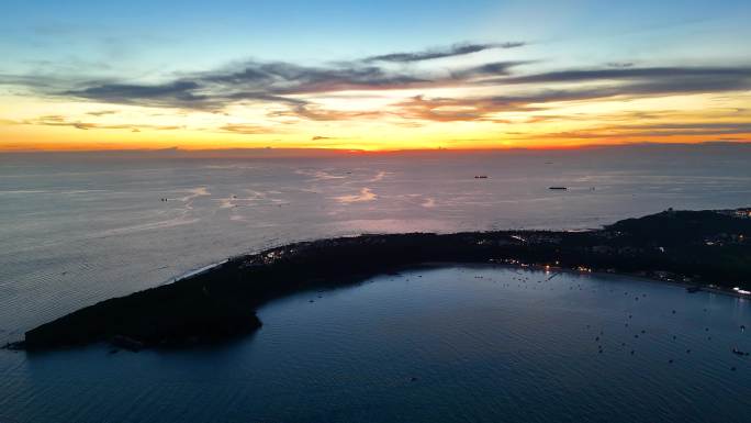 4K广西北海市涠洲岛夕阳落日晚霞合集10