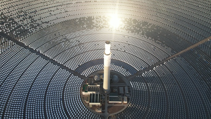 德令哈光伏发电站航拍视频素材