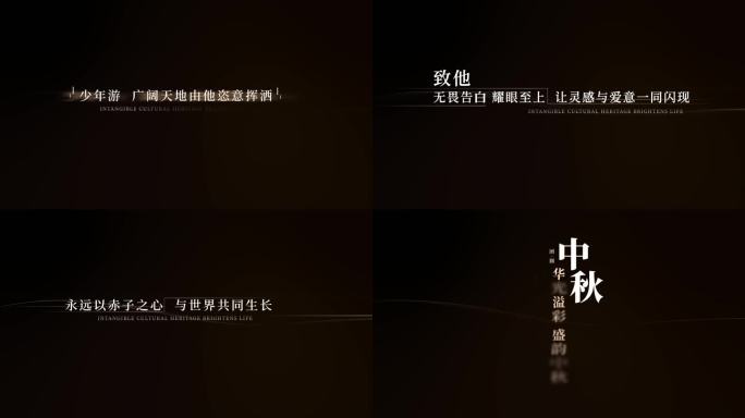简约高端科技字幕