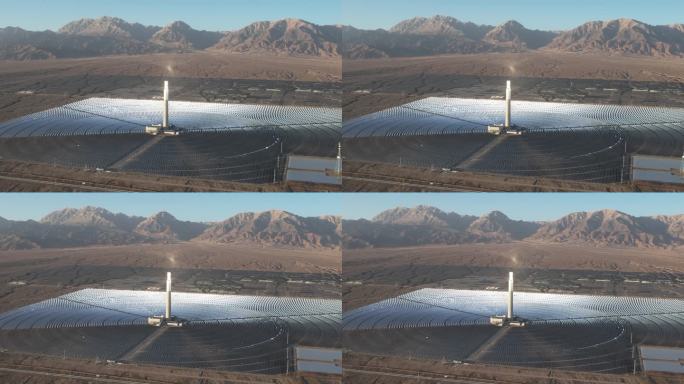 德令哈光伏发电站航拍视频素材