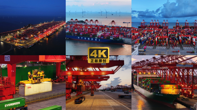 港口 自动化码头 集装箱 洋山港