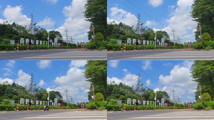 惠州幸福村乡村街道延时风光