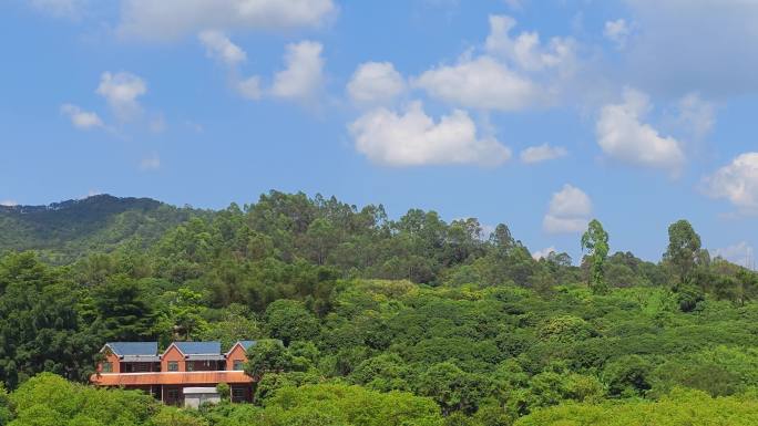 乡村别墅延时风光