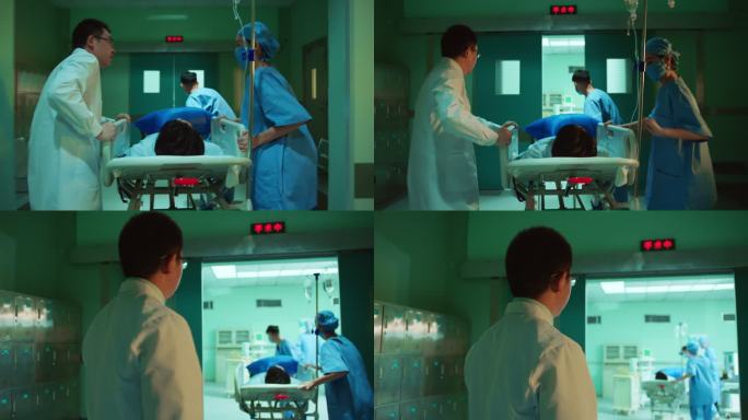 医院医生护士手术室抢救