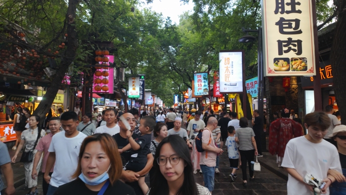 西安回民街美食西安旅游