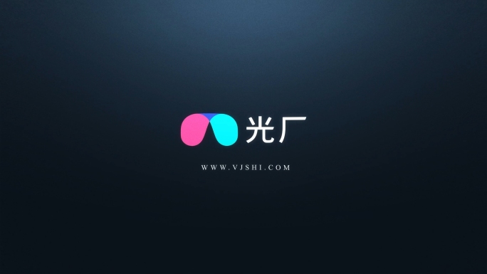 深色背景金属感logo演绎AE模板