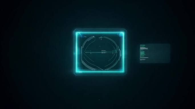 HUD 圆形科技狂 黑色背景 科技元素