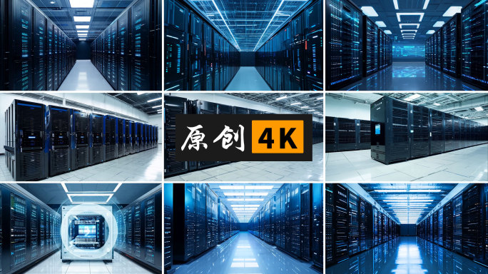 科技机房服务器数据中心云服务器互联网储存