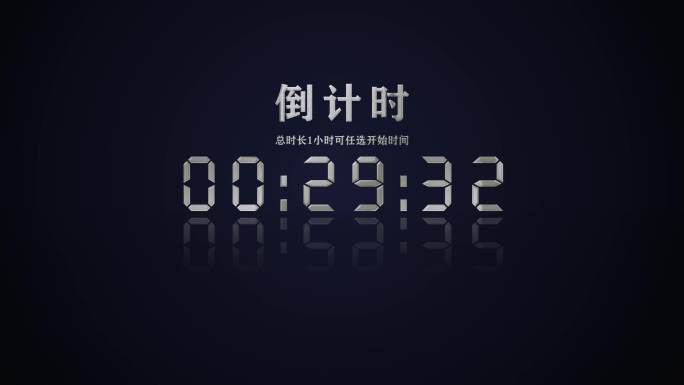 1小时倒计时合集（时长自选无插件）
