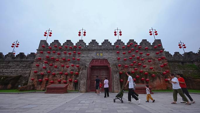 肇庆宋城墙朝天门延时摄影