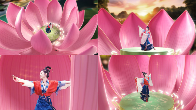 莲花荷花廉洁清廉舞蹈mv合成