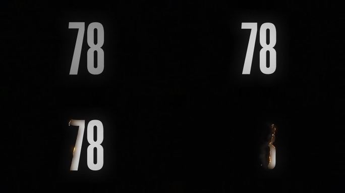 数字78在黑色背景上闷烧燃烧，数字着火了
