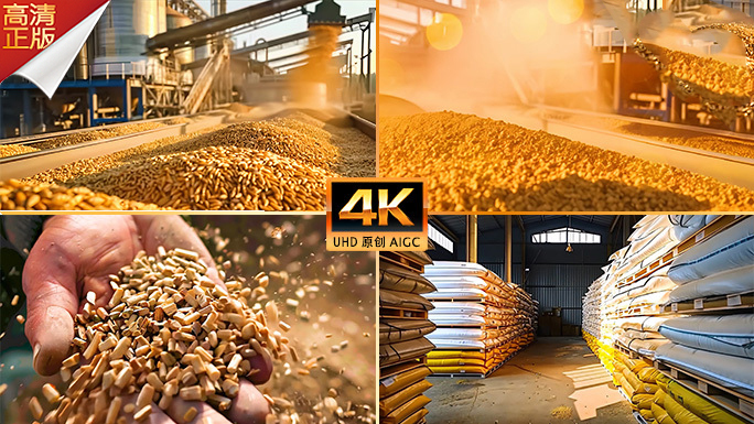 农业牧业饲养动物饲料片头开场 饲料工业