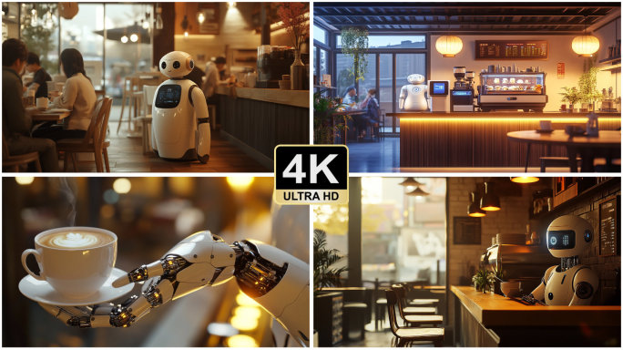 AI 人工智能 机器人咖啡店 机器人服务