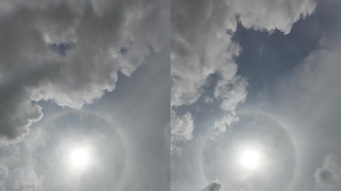 灰色风暴云移动穿过天空延时垂直视频