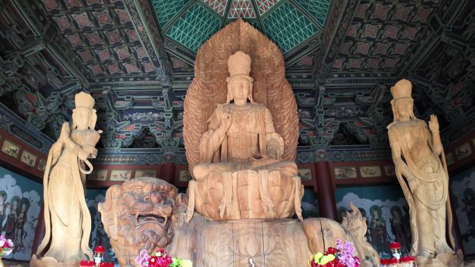 山西华严寺实拍素材