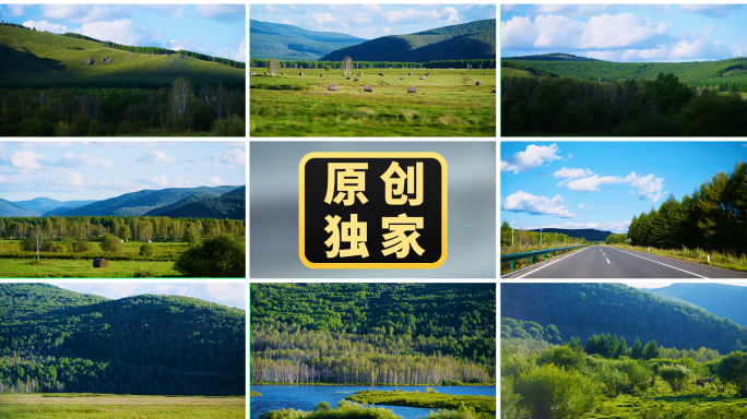 车窗外风景旅行旅途阿尔山风光美景诗和远方