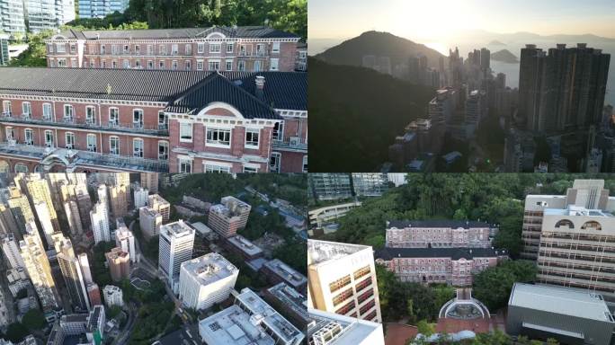 鸟瞰香港大学：知识殿堂的璀璨明珠