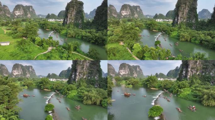 桂林阳朔遇龙河漂流竹筏宣传片