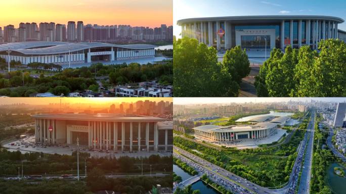2024最新天津梅江梅江会展中心高清航拍