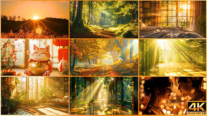 各种日落日出温暖氛围合集 唯美浪漫片头