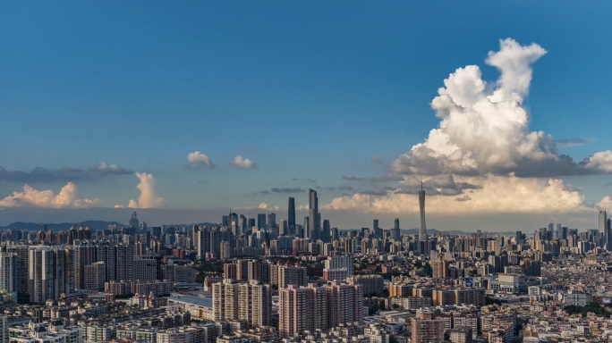 广州城市24小时延时摄影