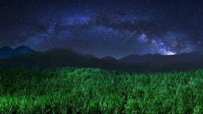 夜晚的草原 乌兰巴托的夜