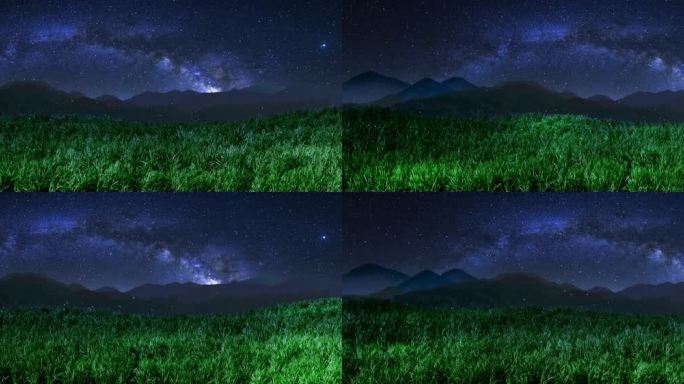 夜晚的草原 乌兰巴托的夜