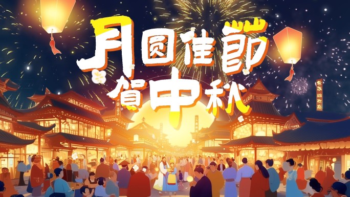 国风美食月圆中秋mg动画片头