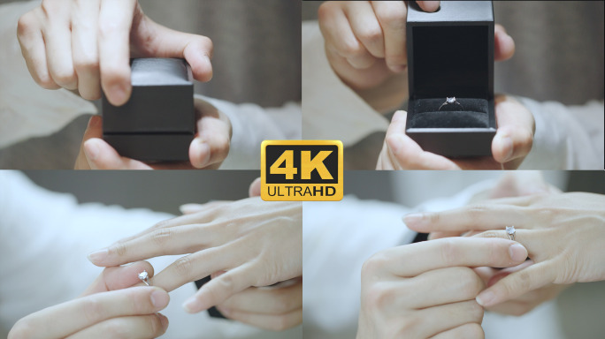 求婚戴婚戒戒指