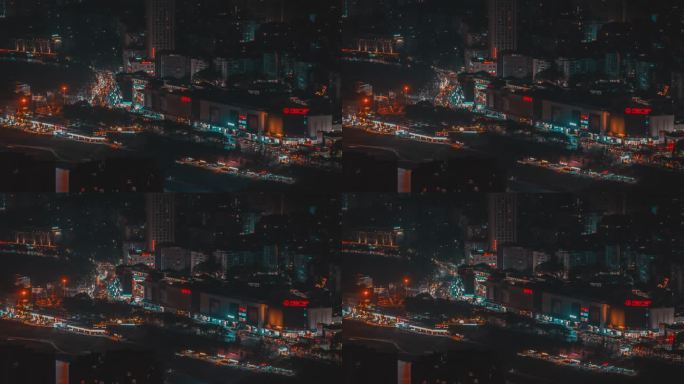 重庆万州万达夜景延时摄影