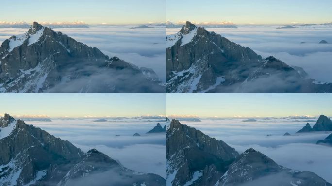 巍峨挺拔的雪山