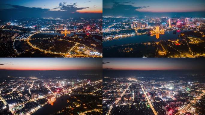 8K眉山市夜景延时摄影