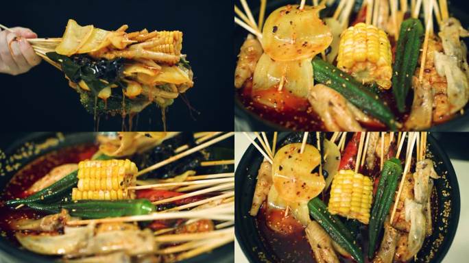 钵钵鸡 冷串 冷锅 串串 麻辣烫四川美食