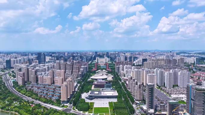 临沂城市航拍延时