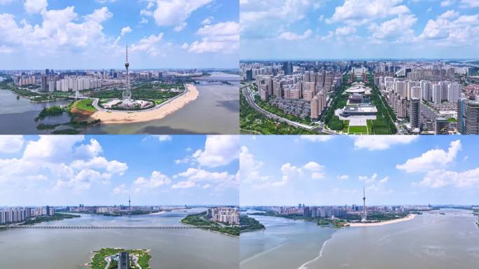 临沂城市航拍延时