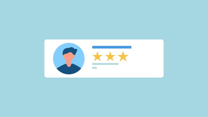 用户配置文件体验评级Ux ui 2d动画与Alpha哑光