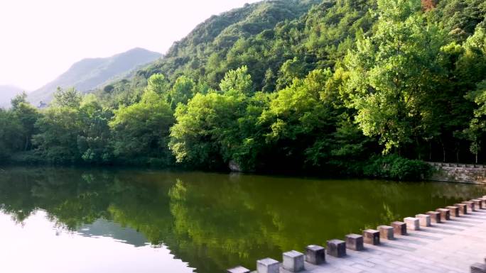 航拍丽水缙云仙都景区