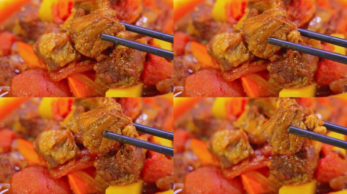 中国传统家常菜番茄土豆炖牛腩