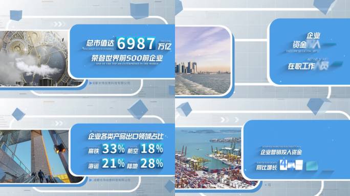 （无插件）明亮企业图文数据展示